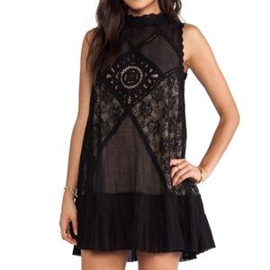 Free People Black Angel Casual Dress